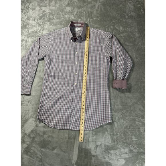 Paul Fredrick Non-Iron Men's Oxford Flip Cuff Size 16 1/2-33 - Picture 12 of 13